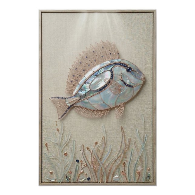 Póster Serene Reef Fish Wall Art (Anverso)