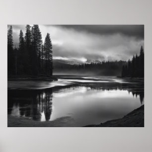 Póster Serene River Bend