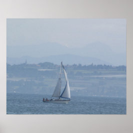 Póster Serene Sailboat