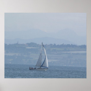 Póster Serene Sailboat