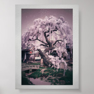 Póster Serene Sakura Tree