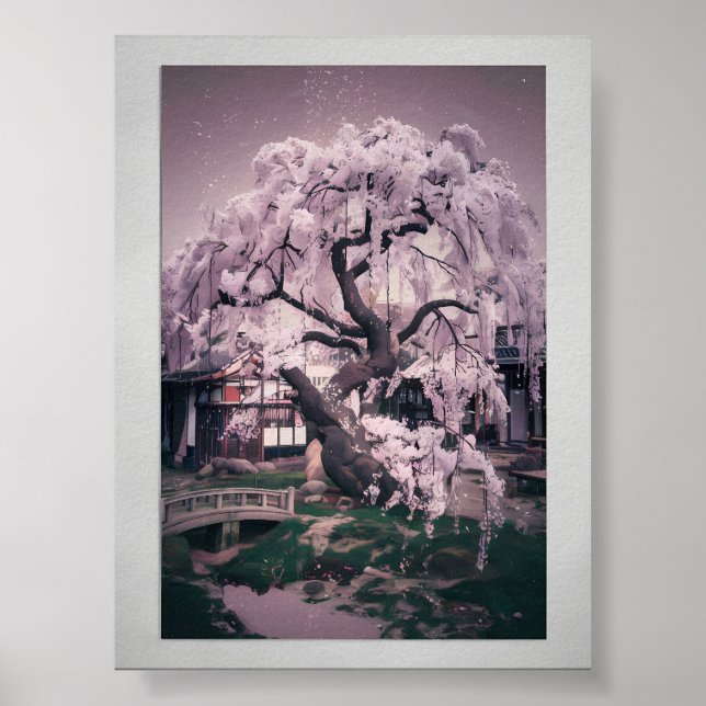 Póster Serene Sakura Tree (Frente)