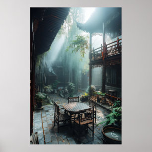 Póster Serene Sunset - Hermosa fotografía paisajística Po