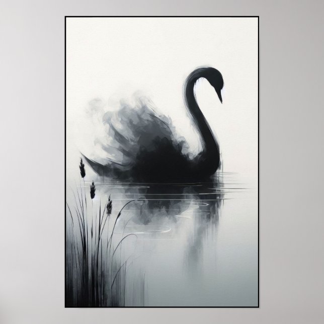 Póster Serene Swan In Still Waters (Frente)