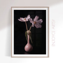 Serene tulipán silvestre de la pared de la vida