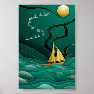 Póster Serene Voyage