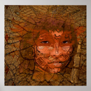 Póster Serene Warrior