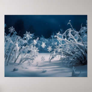 Póster Serene Winter Night