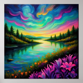 Póster SereneRiverReflections