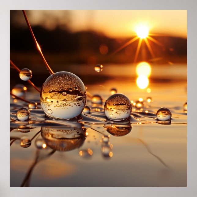 Póster Serenidad al atardecer: Reflexiones de una Hora de (Frente)