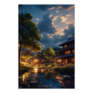 Póster Serenidad al Crepúsculo
