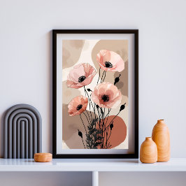 Póster Serenidad Amapola Rosada