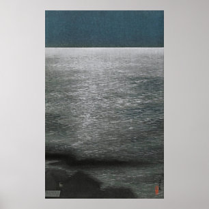 Póster Serenidad bajo la luz de la luna: Noche en Shinaga