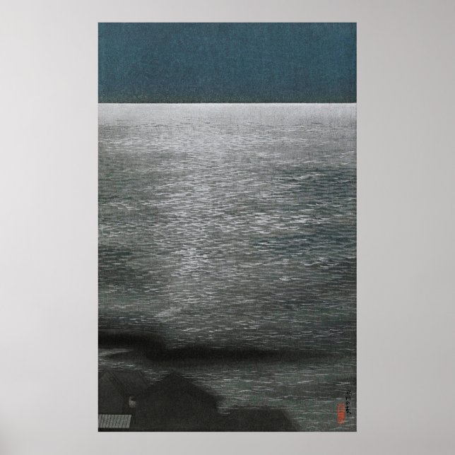 Póster Serenidad bajo la luz de la luna: Noche en Shinaga (Frente)