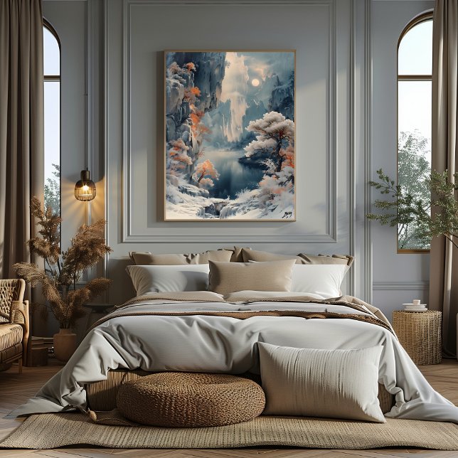 Póster Serenidad Congelada Maravilla Invernal Surrealista (Subido por el creador)