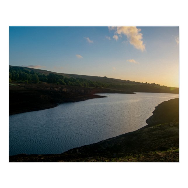 Póster Serenidad de la Hora de Oro en el embalse de Baiti (Anverso)