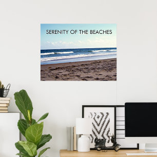 Póster Serenidad de las escenas costeras de las playas