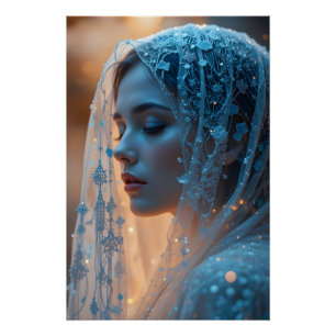 Póster Serenidad de los pepinos con velo