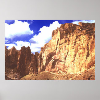 Póster Serenidad del Alto Desierto de "Smith Rock"