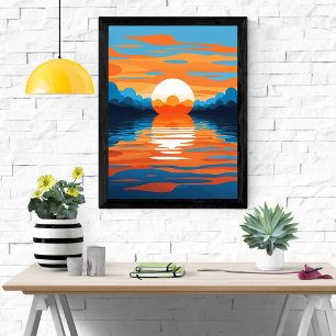 Póster Serenidad del atardecer