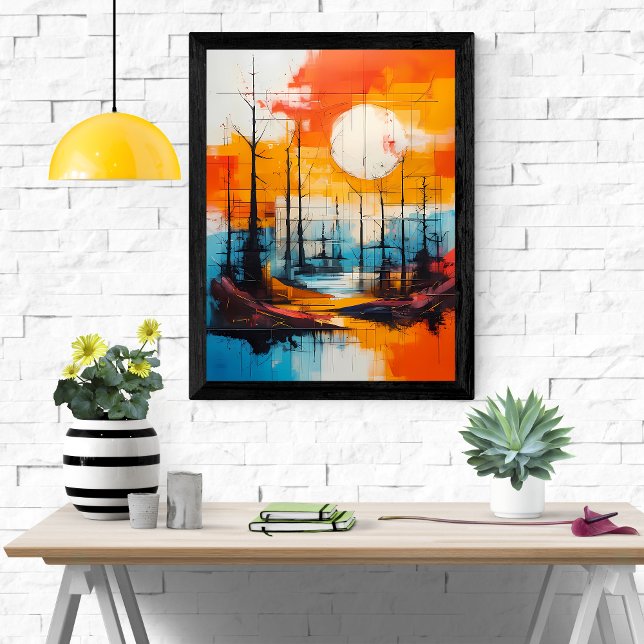 Póster Serenidad del atardecer - Panorama abstracto (Subido por el creador)