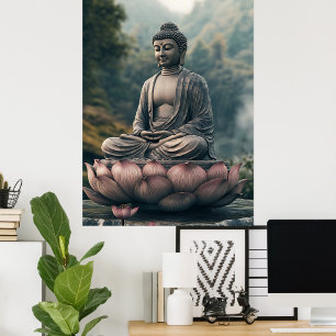 Póster Serenidad del Buda del Loto