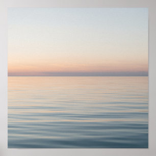 Póster Serenidad del Océano al Atardecer
