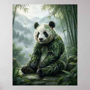Póster Serenidad del Panda de Bambú