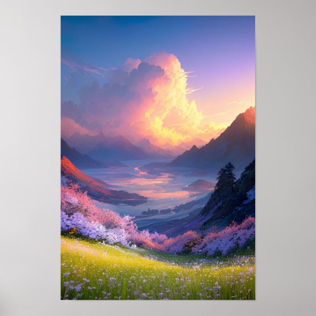 Póster Serenidad Dorada (Frente)