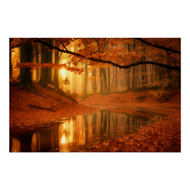 Póster Serenidad Dorada (Anverso)