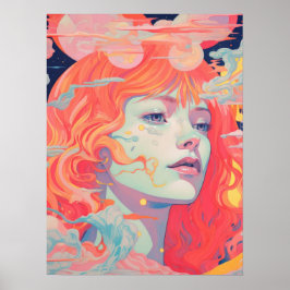 Póster Serenidad: Elegancia vibrante