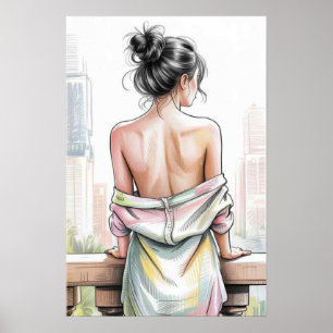 Póster Serenidad en la ciudad