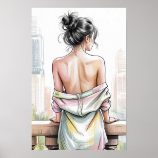 Póster Serenidad en la ciudad