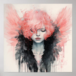 Póster Serenidad Guardian: Poster Angel, un elegante Chic