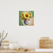 Serenidad iluminada por el sol: girasoles en flor