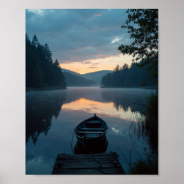 Póster Serenidad junto al lago