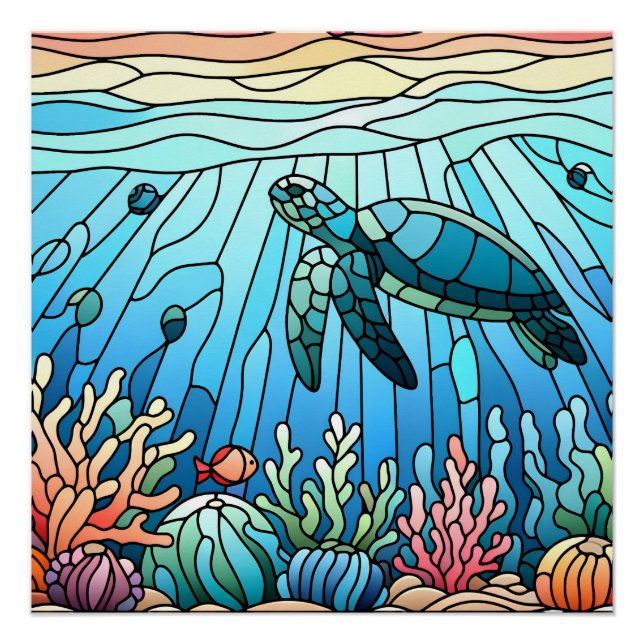 Póster Serenidad oceánica (Anverso)