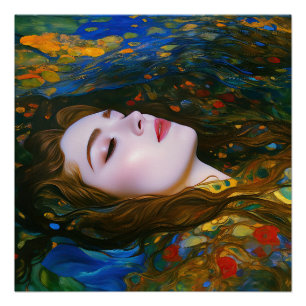 Póster "Serenidad Petal" - Mujeres En El Agua