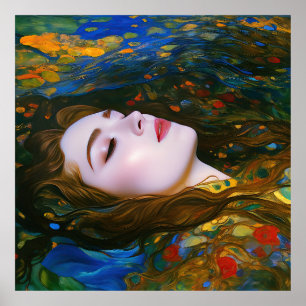 Póster "Serenidad Petal" - Mujeres En El Agua