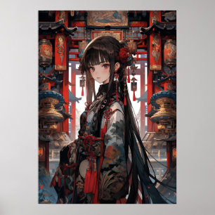 Póster Serenidad Silken: Encantadora del anime forestal