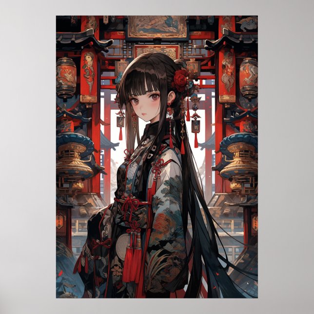 Póster Serenidad Silken: Encantadora del anime forestal (Frente)