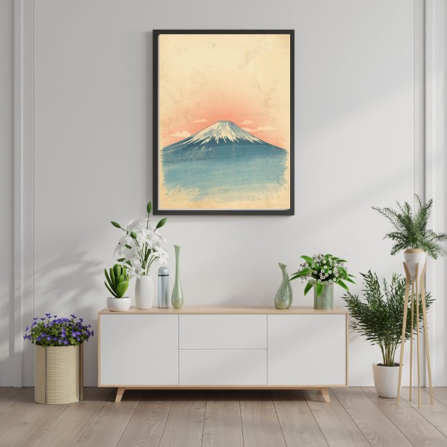 Póster Serenity Above Clouds – Vintage Mount Fuji Travel  (Subido por el creador)