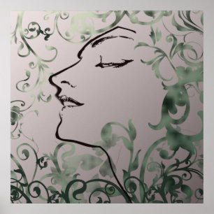 Póster Serenity Art Deco Print