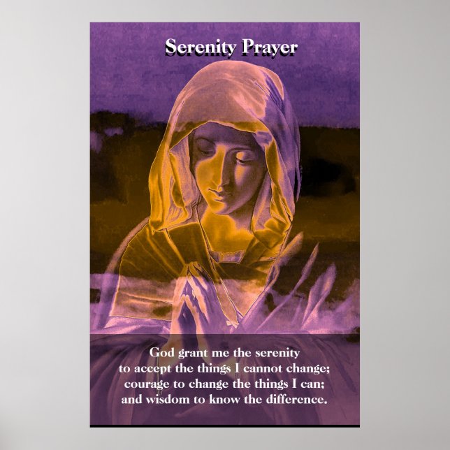 Póster Serenity Prayer (Frente)