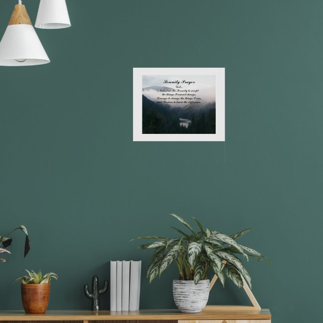 Póster Serenity Prayer River Valley Fotografía (Salón 1)