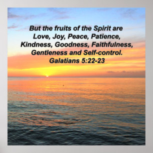 PÓSTER SERENITY SUNRISE GALATIANS FRUTA DEL ESPÍRITU