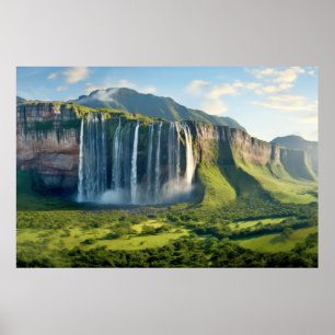 Póster Sereno de Mediación del Paisaje de las Cataratas