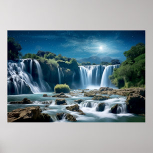 Póster Sereno de Mediación del Paisaje de las Cataratas