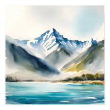Sereno lago de montaña