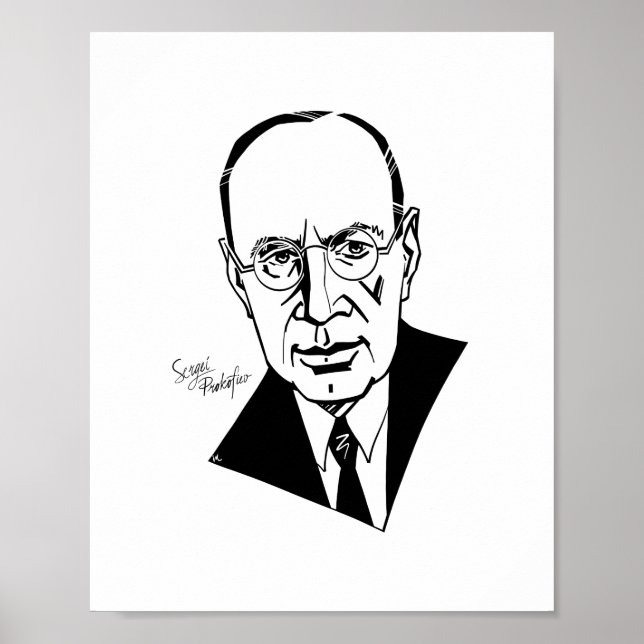 Póster Sergei Prokofiev (Frente)